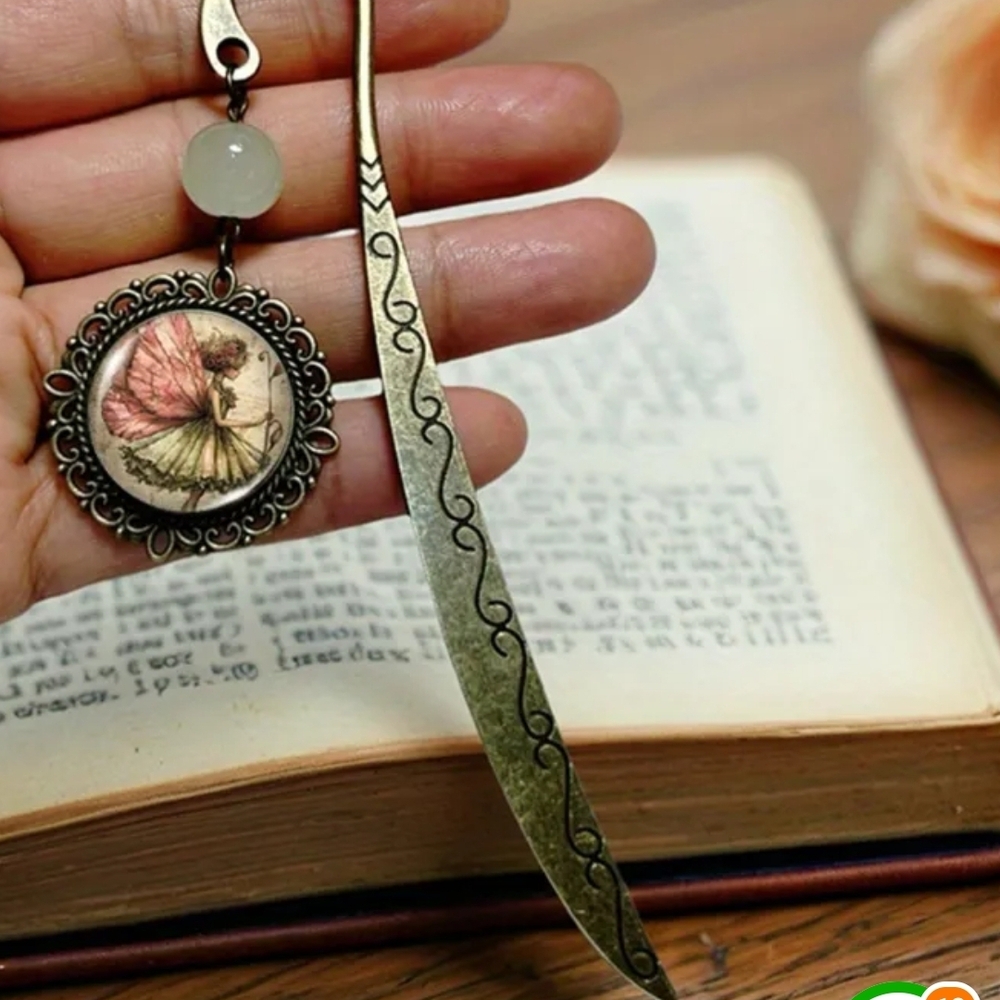 Vintage Bronze Fairy Book Mark